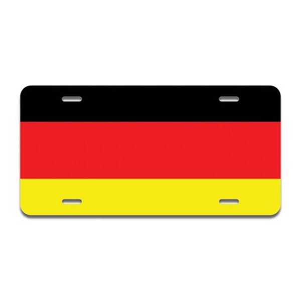 Amistad Aluminum License Plate - German Flag AM2679606